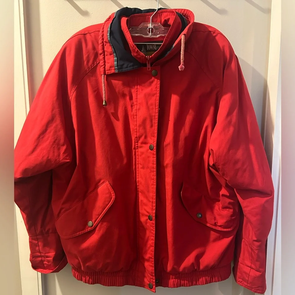 London Fog Red Field Jacket - Picture 1 of 14